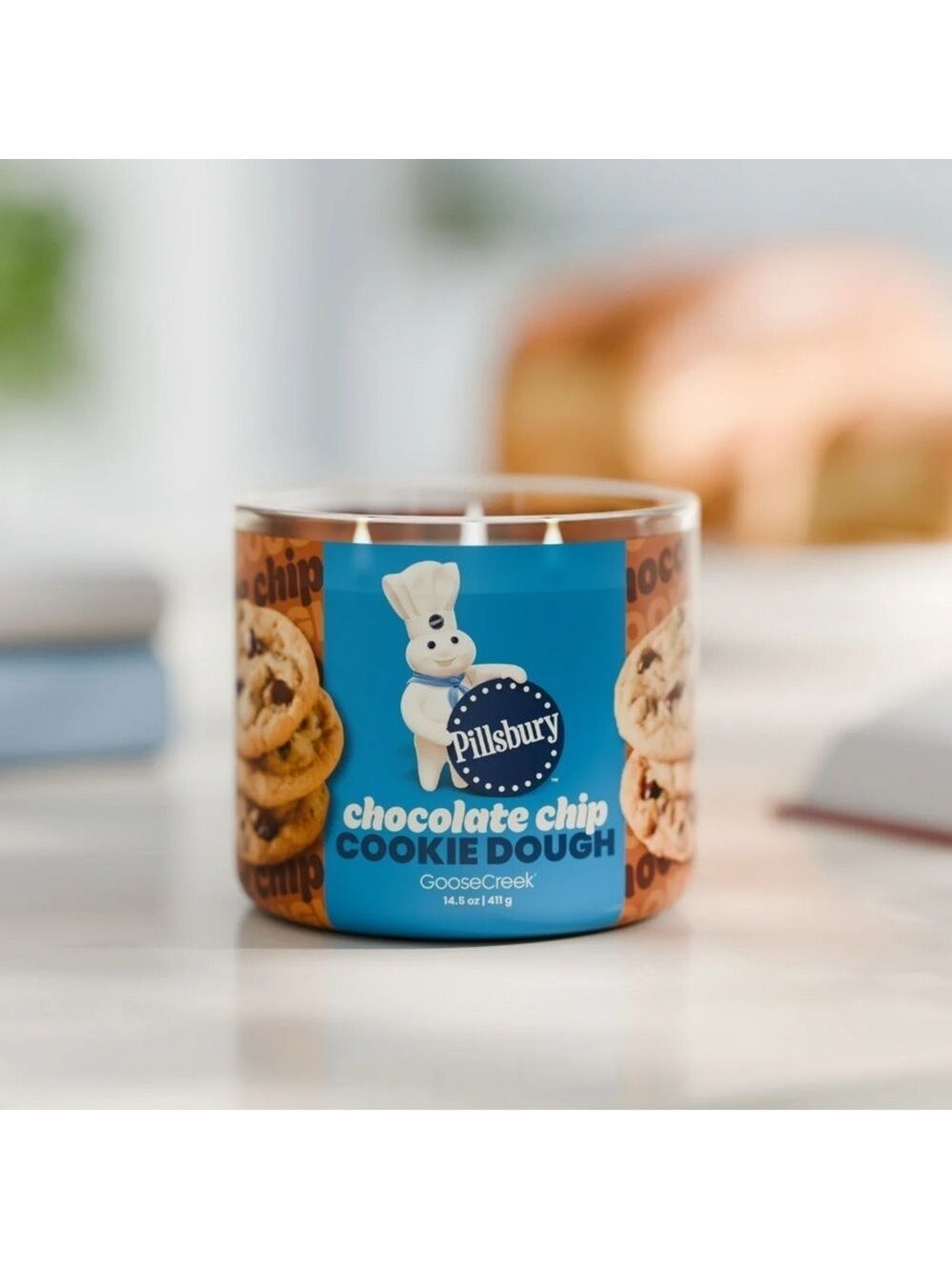 Pillsbury x Goose Creek Chocolate Chip Cookie Dough 3-Wick Candle 14.5 oz